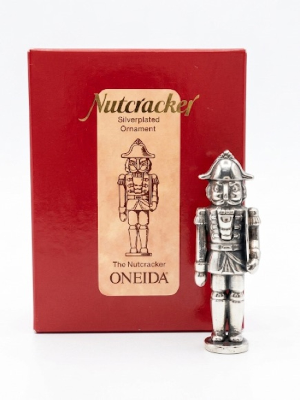 Oneida Nutcracker Silverplated Ornament Vintage